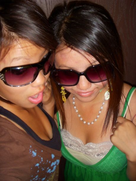 random asian faces saying hello