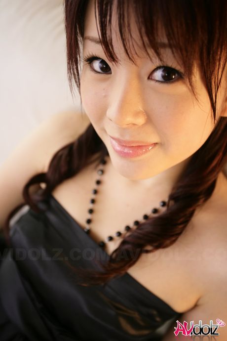 Amazing Japanese babe Hina Kawamura strips and demonstrates her tiny tits